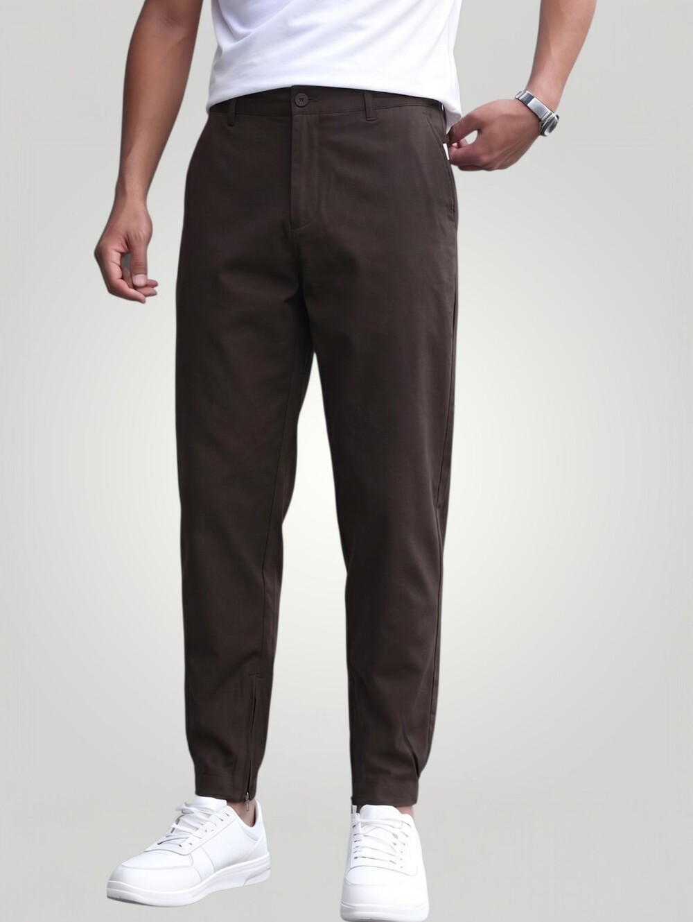 Onia Stretch Linen Traveler Pant 36 Dark Brown Jogger Quiet Luxury Coastal